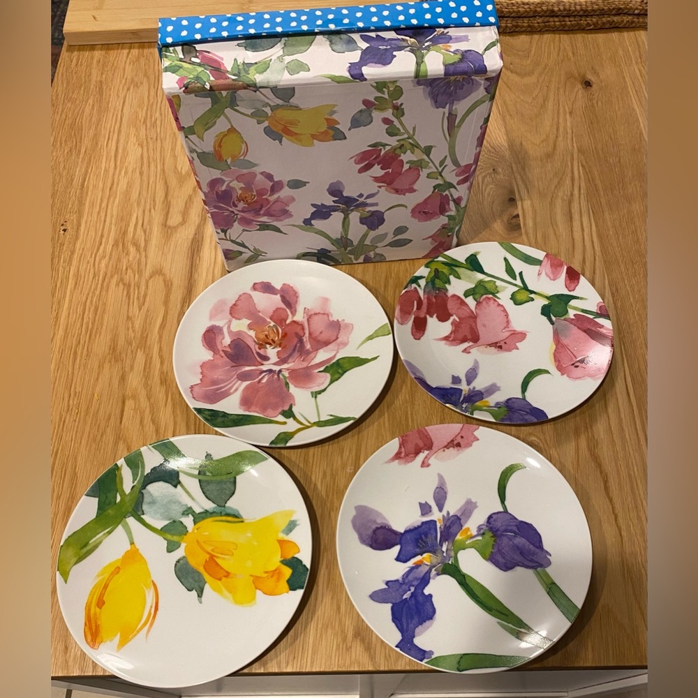 NWT Julie Paton exclusive for Barnes & Noble New York
Floral Porcelain Plate Set